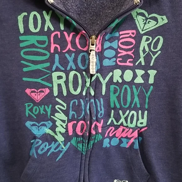 ROXY Girls FULL ZIP HOODIE XS - Picture 4 of 11